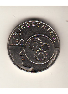 1998 50 Lire L'Ingegneria  Fior di Conio san Marino